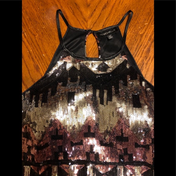 Sequin fitted dress from My Michelle Size 13 - Picture 2 of 10